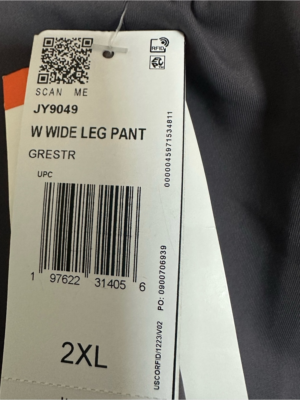 adidas Women's Wide-Leg Track Pants in gray stranda XXL - Picture 15 of 15